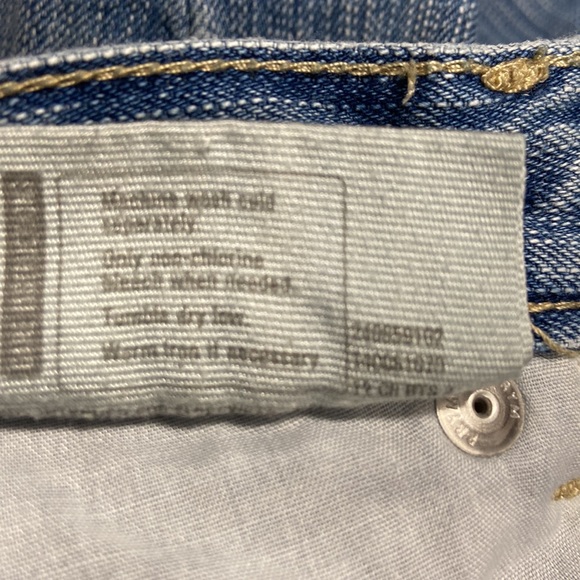 Girls Jeans. EUC size 8. Bootcut with elastic waistband. Crazy 8 brand - Picture 6 of 11